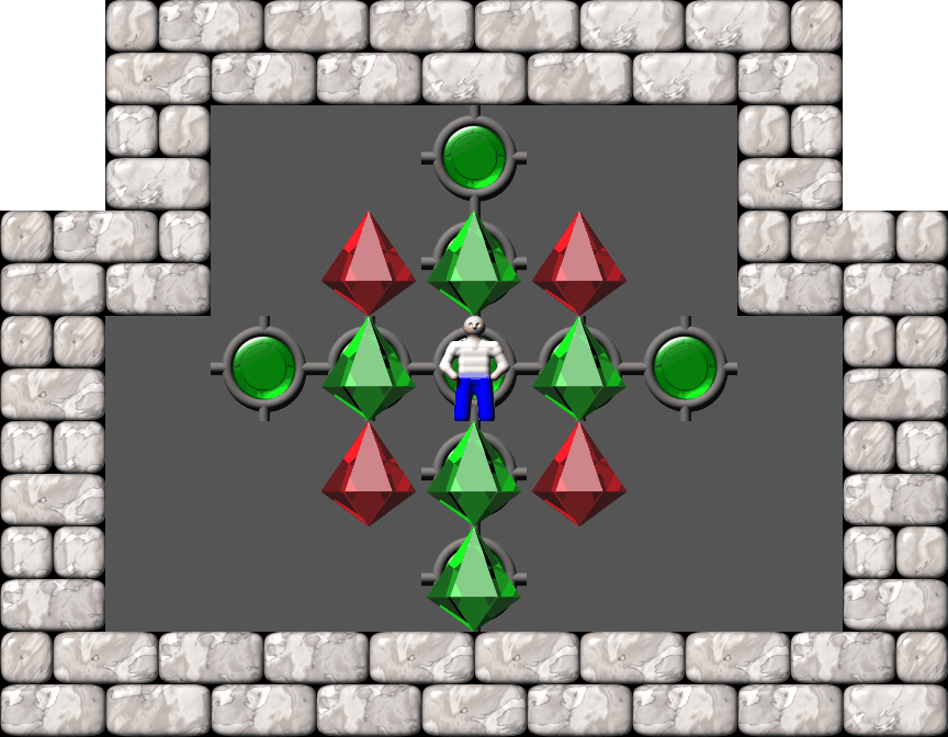 Сокобан Thinking Rabbit Arranged уровень 417